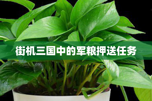 街机三国中的军粮押送任务