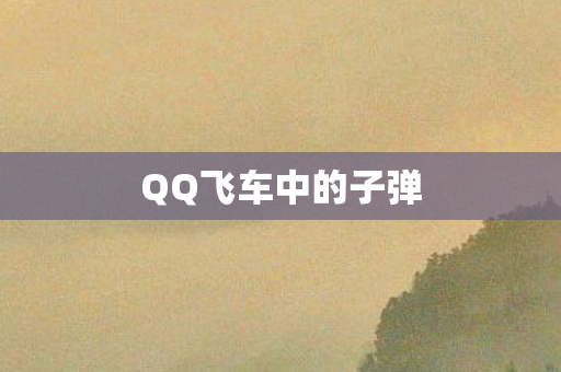 QQ飞车中的子弹