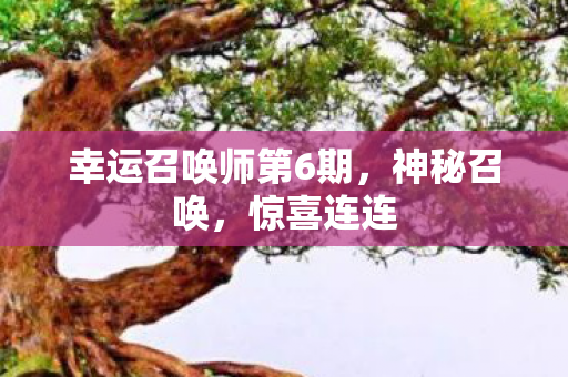 幸运召唤师第6期，神秘召唤，惊喜连连