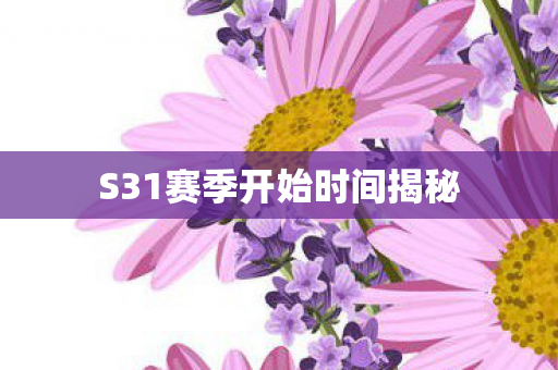 S31赛季开始时间揭秘