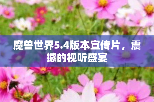魔兽世界5.4版本宣传片，震撼的视听盛宴
