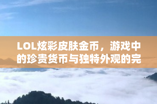 LOL炫彩皮肤金币，游戏中的珍贵货币与独特外观的完美结合