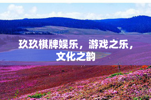 玖玖棋牌娱乐，游戏之乐，文化之韵