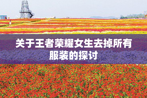 关于王者荣耀女生去掉所有服装的探讨