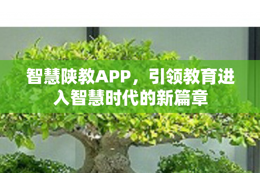 智慧陕教APP，引领教育进入智慧时代的新篇章