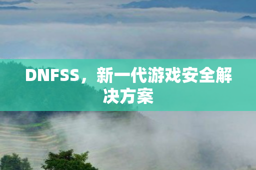 DNFSS，新一代游戏安全解决方案