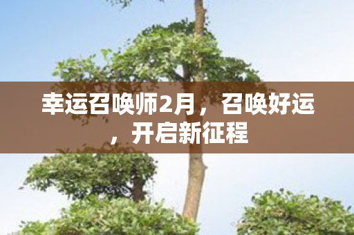 幸运召唤师2月，召唤好运，开启新征程