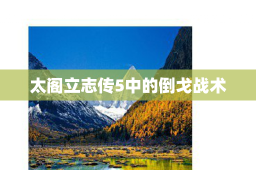 太阁立志传5中的倒戈战术