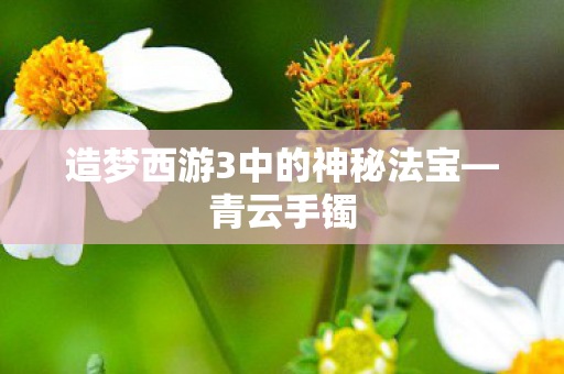 造梦西游3中的神秘法宝—青云手镯