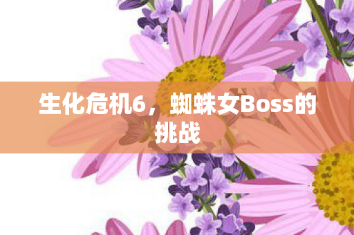 生化危机6，蜘蛛女Boss的挑战