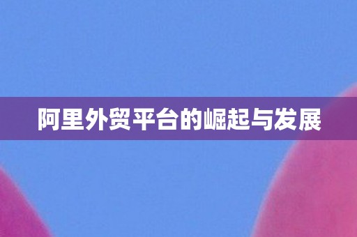 阿里外贸平台的崛起与发展