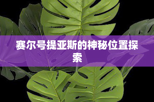 赛尔号提亚斯的神秘位置探索