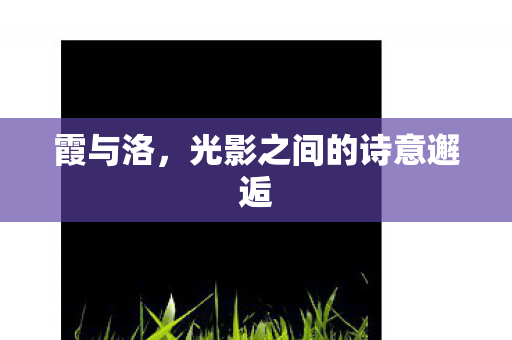 霞与洛，光影之间的诗意邂逅