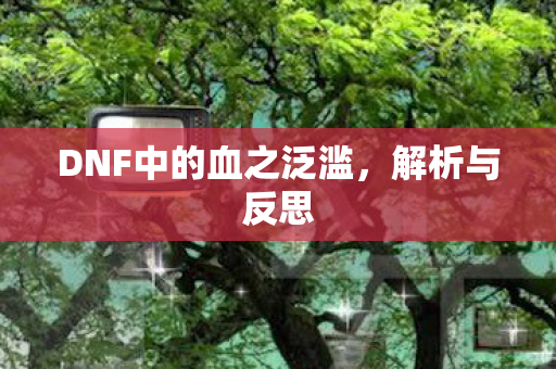 DNF中的血之泛滥，解析与反思