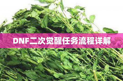 DNF二次觉醒任务流程详解 DNF二次觉醒任务流程详解