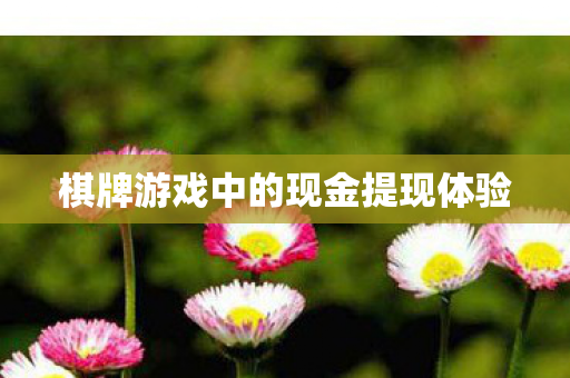 棋牌游戏中的现金提现体验