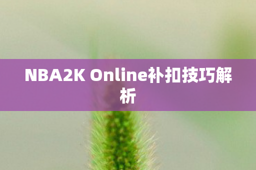 NBA2K Online补扣技巧解析