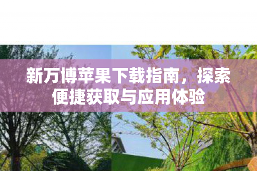 新万博苹果下载指南，探索便捷获取与应用体验