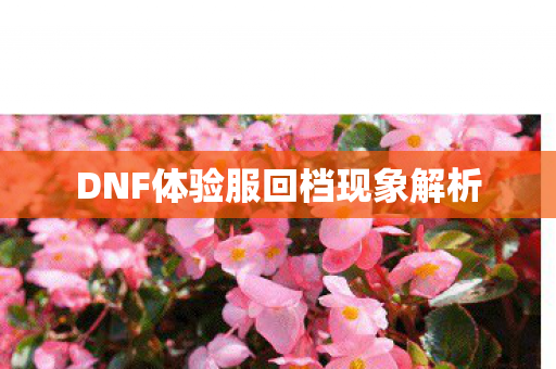 DNF体验服回档现象解析 DNF体验服回档现象解析