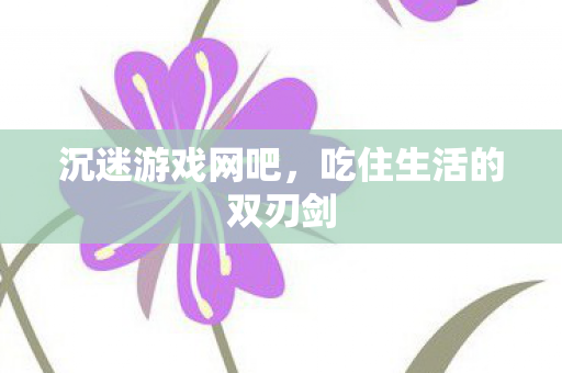 沉迷游戏网吧，吃住生活的双刃剑
