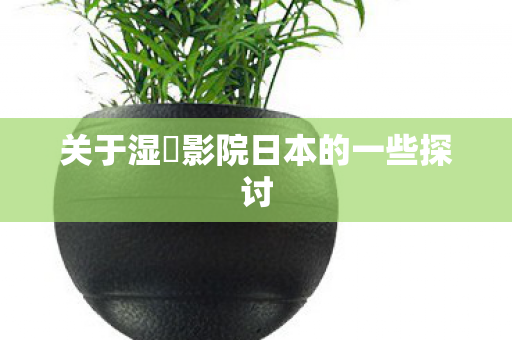 关于湿妺影院日本的一些探讨
