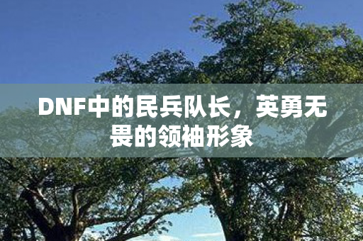 DNF中的民兵队长，英勇无畏的领袖形象