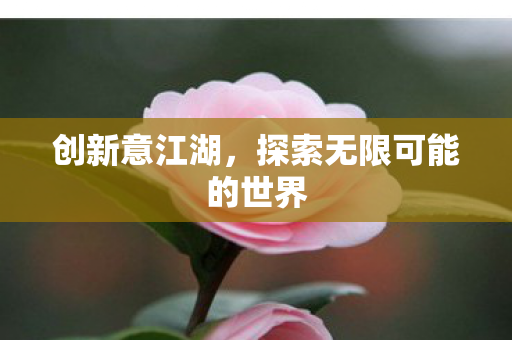 创新意江湖，探索无限可能的世界