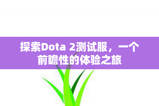 探索Dota 2测试服，一个前瞻性的体验之旅