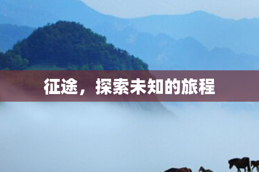 征途,探索未知的旅程 征途,探索未知的旅程