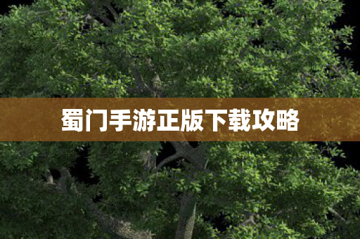 蜀门手游正版下载攻略