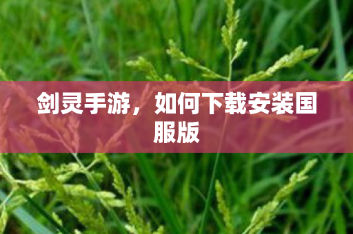 剑灵手游，如何下载安装国服版