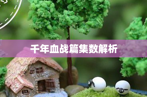 千年血战篇集数解析