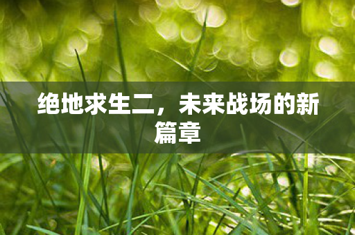 绝地求生二,未来战场的新篇章 绝地求生二,未来战场的新篇章