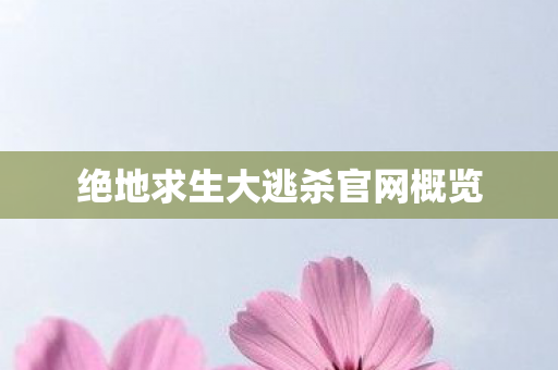 绝地求生大逃杀官网概览