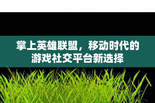 掌上英雄联盟，移动时代的游戏社交平台新选择