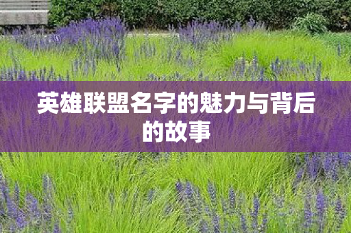 英雄联盟名字的魅力与背后的故事