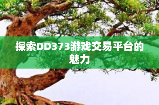 探索DD373游戏交易平台的魅力