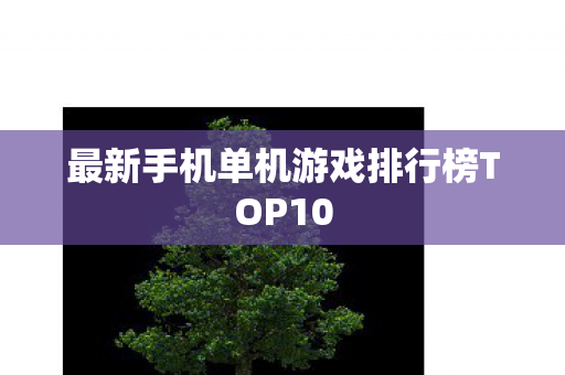 最新手机单机游戏排行榜TOP10