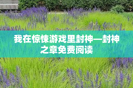 我在惊悚游戏里封神—封神之章免费阅读 我在惊悚游戏里封神—封神之章免费阅读