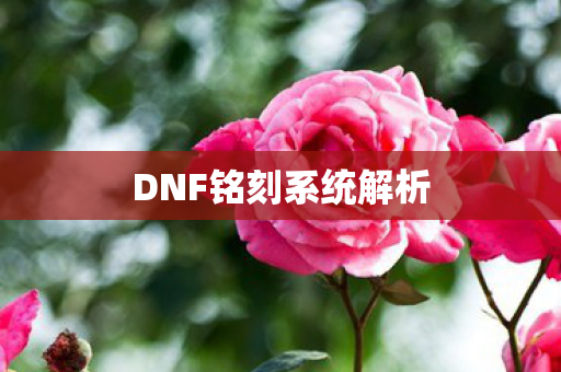 DNF铭刻系统解析