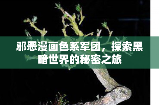 邪恶漫画色系军团，探索黑暗世界的秘密之旅