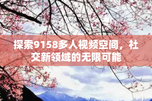 探索9158多人视频空间，社交新领域的无限可能