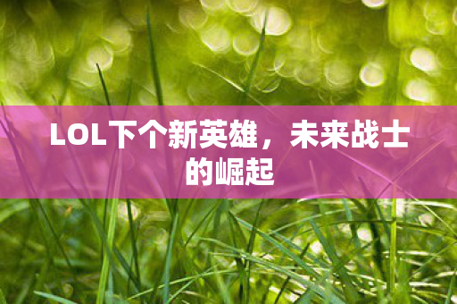 LOL下个新英雄,未来战士的崛起 LOL下个新英雄,未来战士的崛起