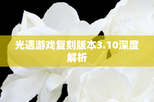 光遇游戏复刻版本3.10深度解析