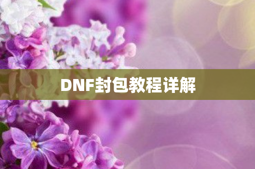 DNF封包教程详解 DNF封包教程详解
