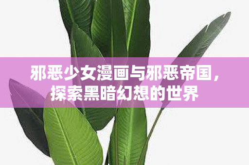 邪恶少女漫画与邪恶帝国，探索黑暗幻想的世界