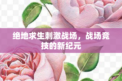 绝地求生刺激战场，战场竞技的新纪元