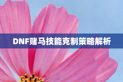 DNF赌马技能克制策略解析