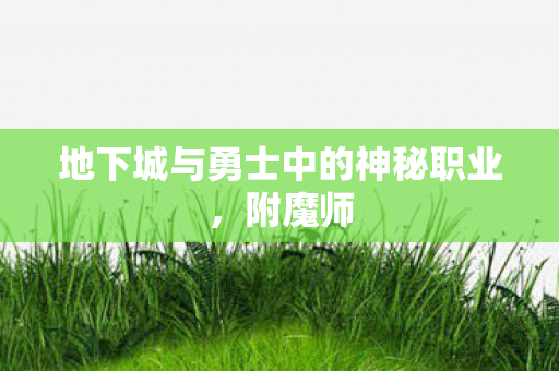 地下城与勇士中的神秘职业，附魔师