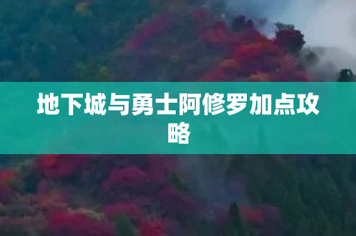 地下城与勇士阿修罗加点攻略